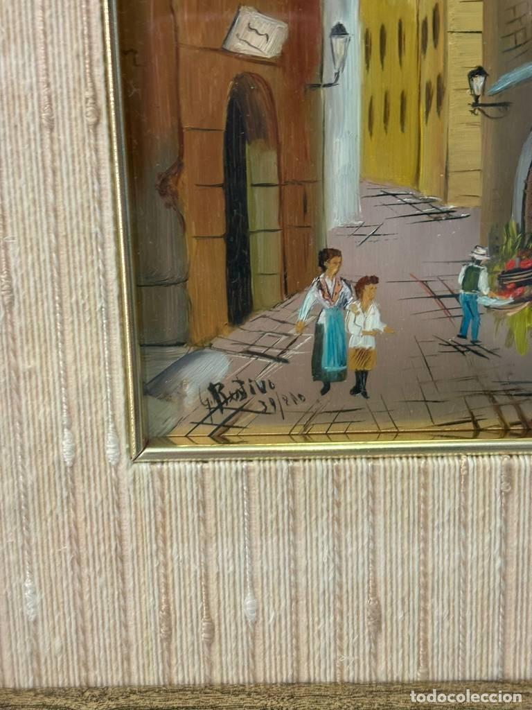Otros objetos de arte: CUADRO DE CALLE COSTUMBRISTA - Foto 4
