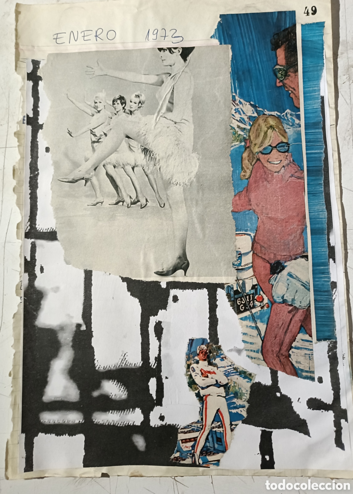 Otros objetos de arte: Collage sobre papel directo del artista - Foto 1