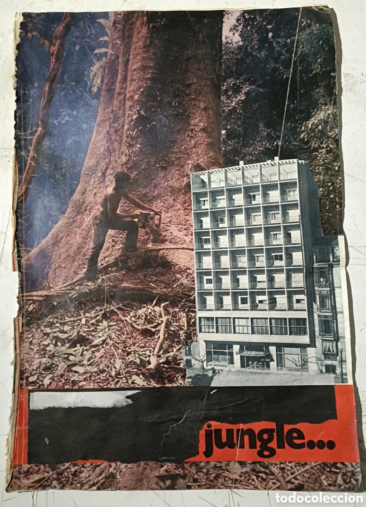 Otros objetos de arte: Collage sobre papel directo del artista. - Foto 1