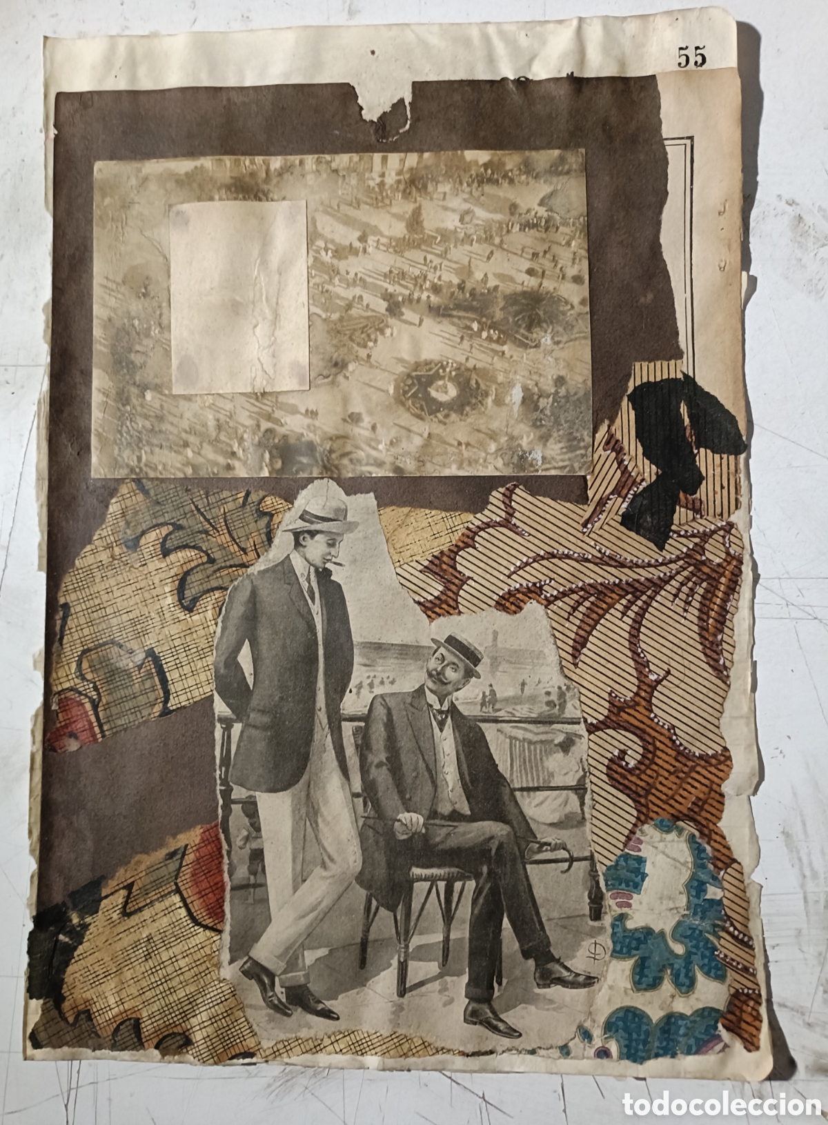 Otros objetos de arte: Collage sobre papel directo del artista - Foto 1