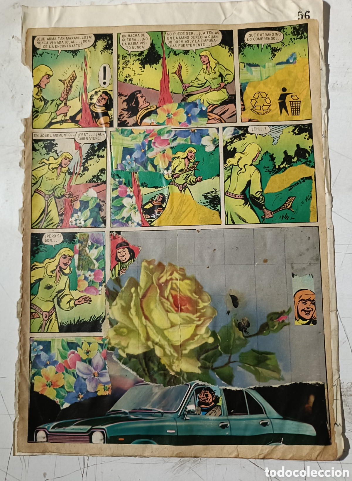 Otros objetos de arte: Collage sobre papel directo del artista - Foto 1