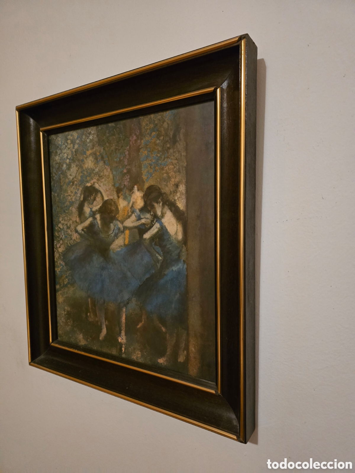 Otros objetos de arte: Cuadro antiguo vintage bailarinas - Foto 2