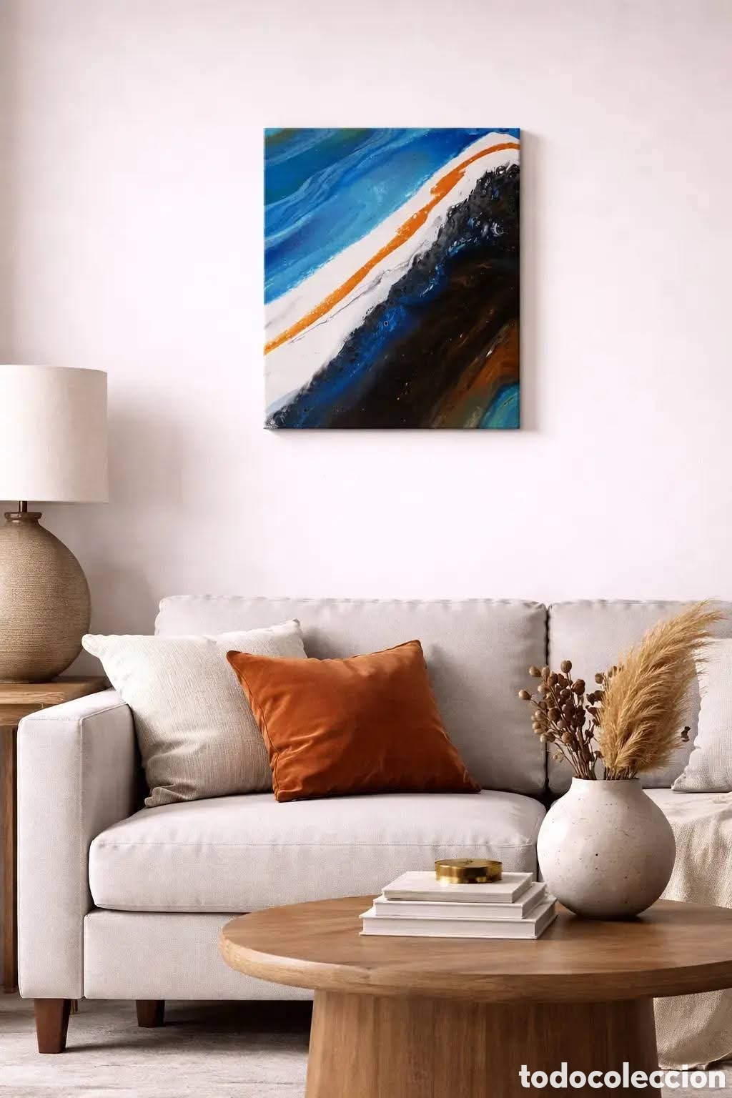 Otros objetos de arte: Cuadro abstracto de acr&iacute;lico sobre lienzo - Foto 2