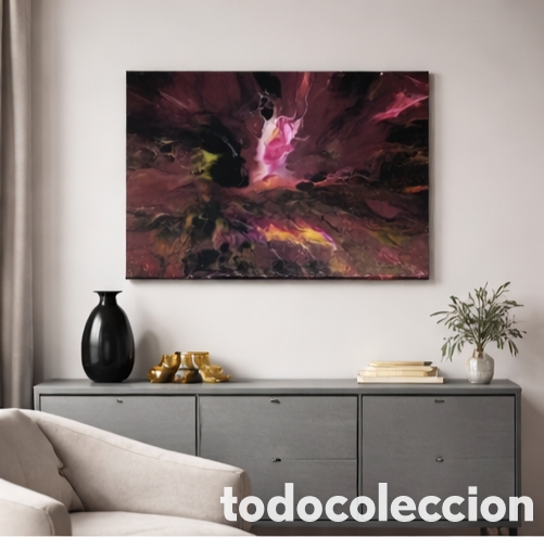 Otros objetos de arte: Cuadro abstracto de acr&iacute;lico sobre lienzo - Foto 2