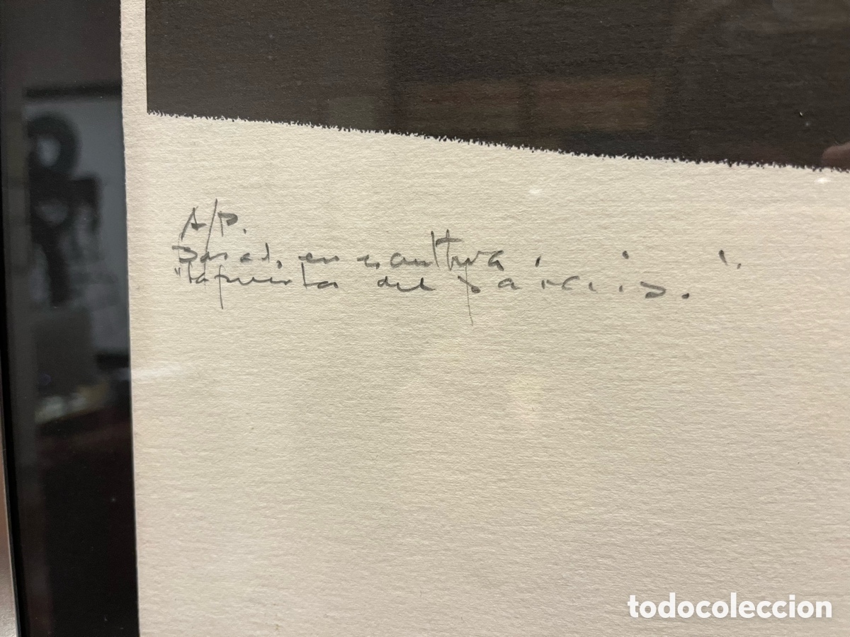 Otros objetos de arte: L&aacute;mina &ldquo;La Puerta del Para&iacute;so&rdquo; de Echegoien - Foto 2