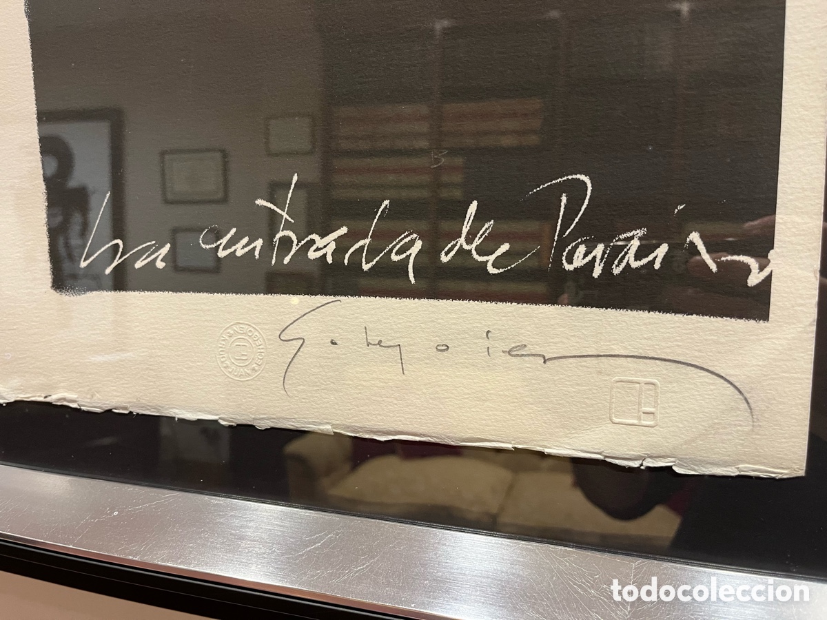 Otros objetos de arte: L&aacute;mina &ldquo;La Puerta del Para&iacute;so&rdquo; de Echegoien - Foto 3