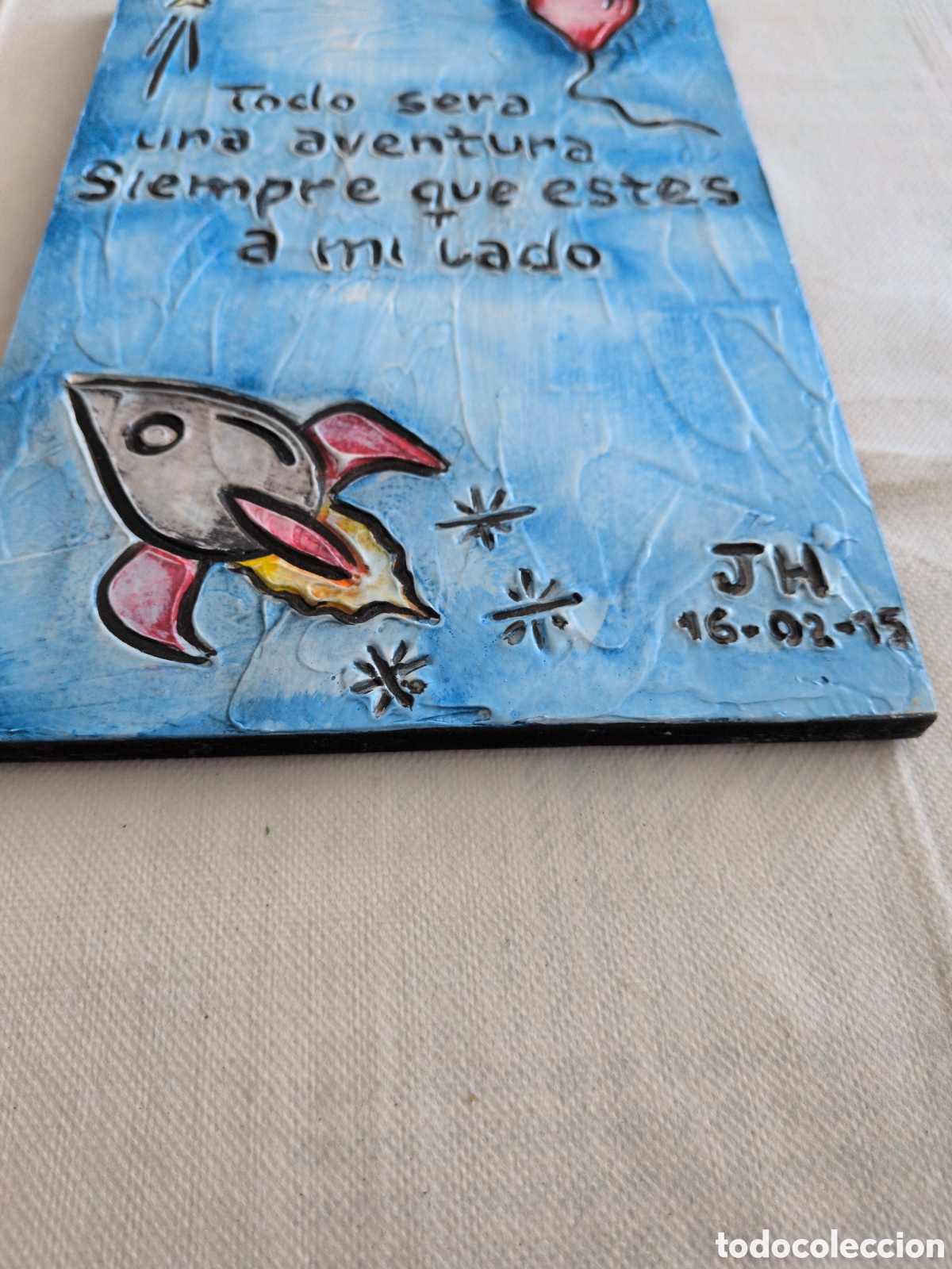 Otros objetos de arte: Cuadro de madera hecho a mno - Foto 3