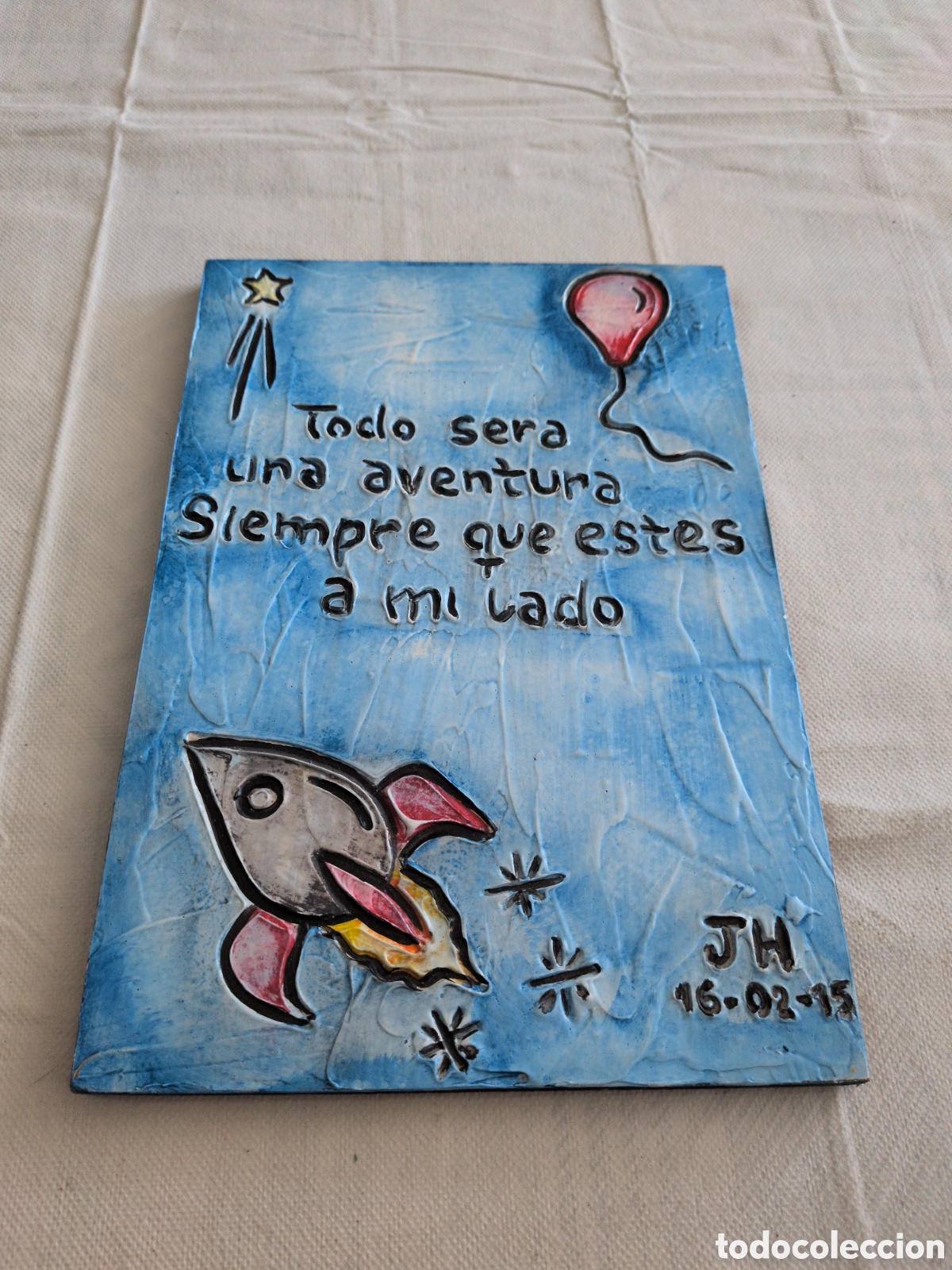 Otros objetos de arte: Cuadro de madera hecho a mno - Foto 1