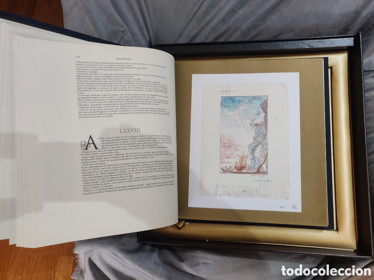 Otros objetos de arte: Autobiograf&iacute;a de CELLINI ilustrada por DAL&Iacute; - Foto 5
