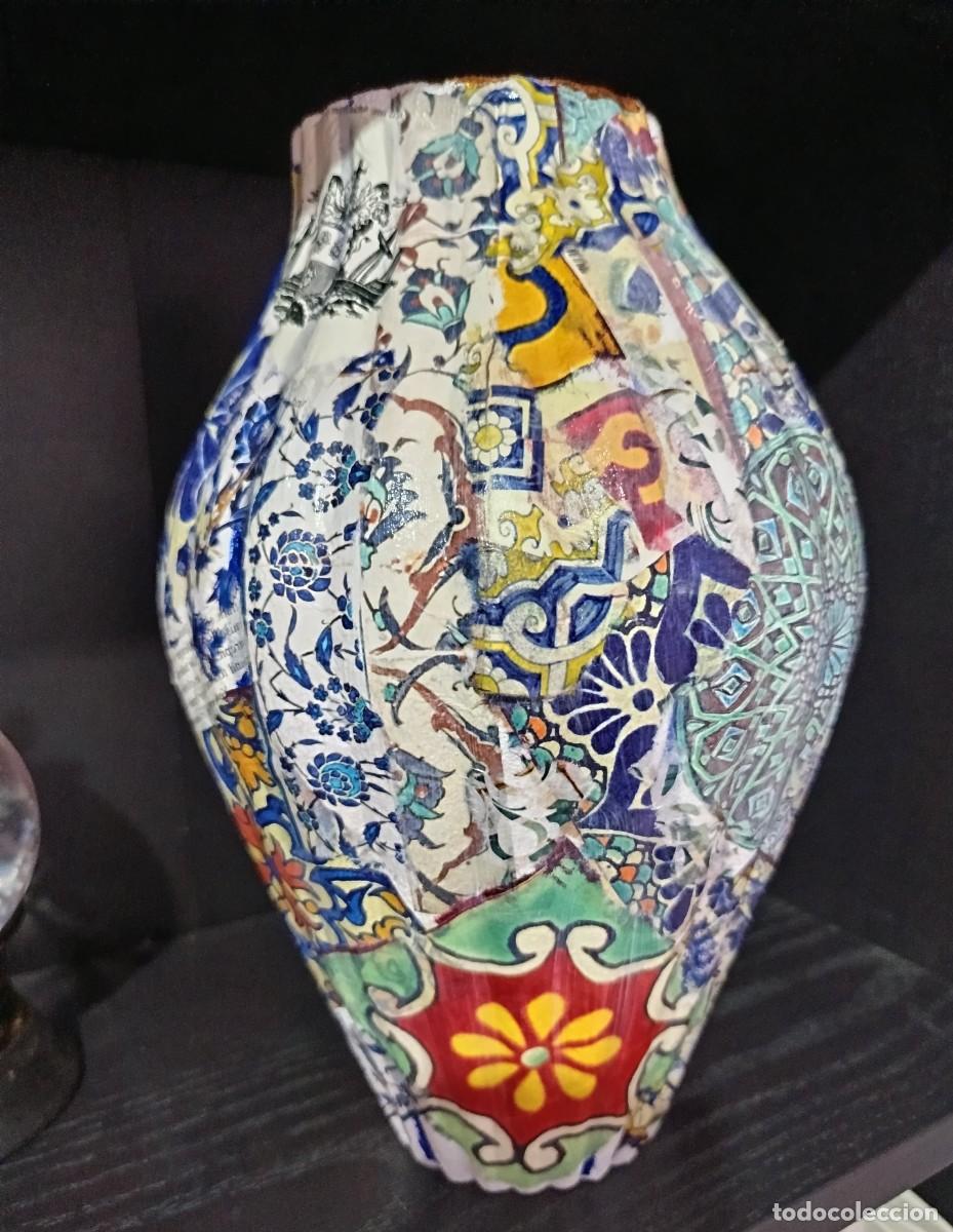 Otros objetos de arte: Jarr&oacute;n con decoupage - Foto 2