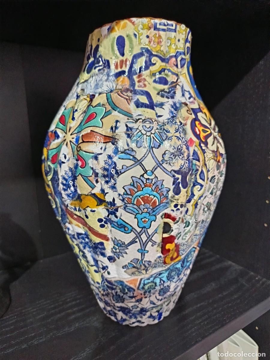 Otros objetos de arte: Jarr&oacute;n con decoupage - Foto 3