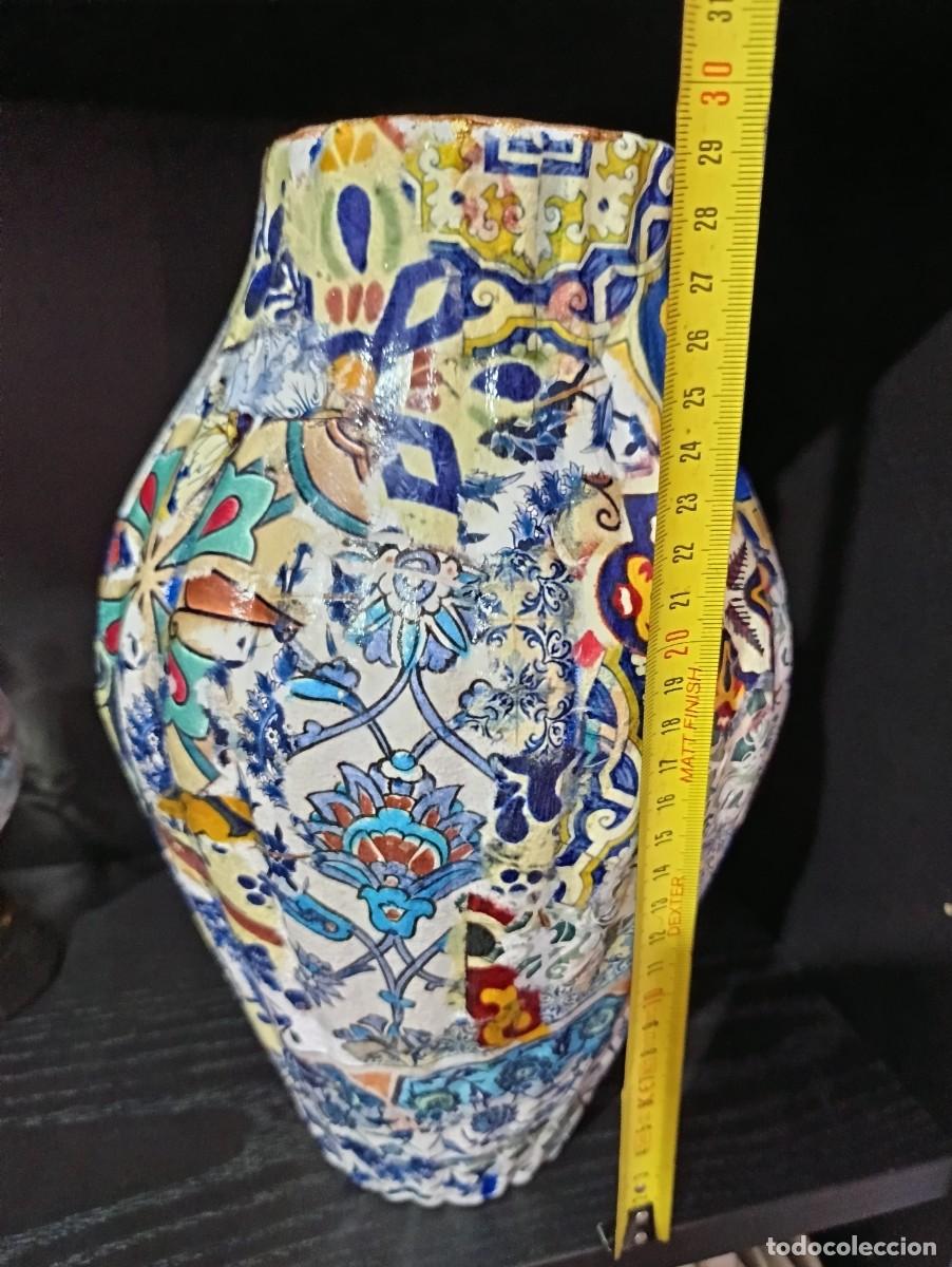 Otros objetos de arte: Jarr&oacute;n con decoupage - Foto 4