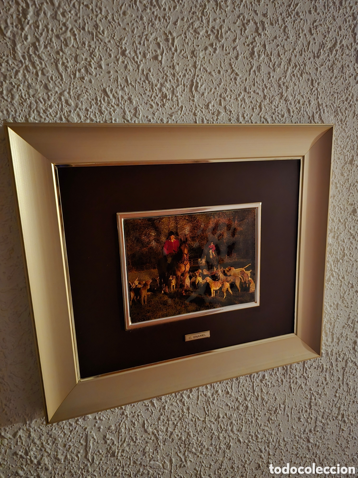 Otros objetos de arte: Cuadro antiguo vintage C. Enamel - Foto 1