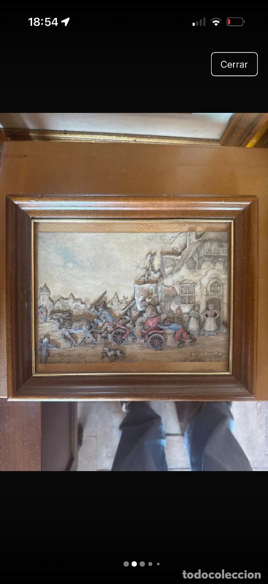 Otros objetos de arte: 2 Cuadros anton Pieck - Foto 3