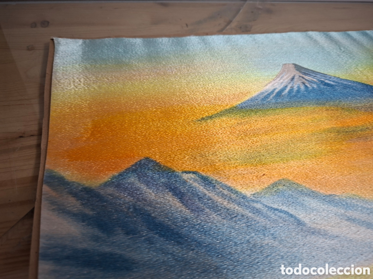 Otros objetos de arte: Cuadro japon&eacute;s bordado a mano en seda. (60&times;45cm) - Foto 15