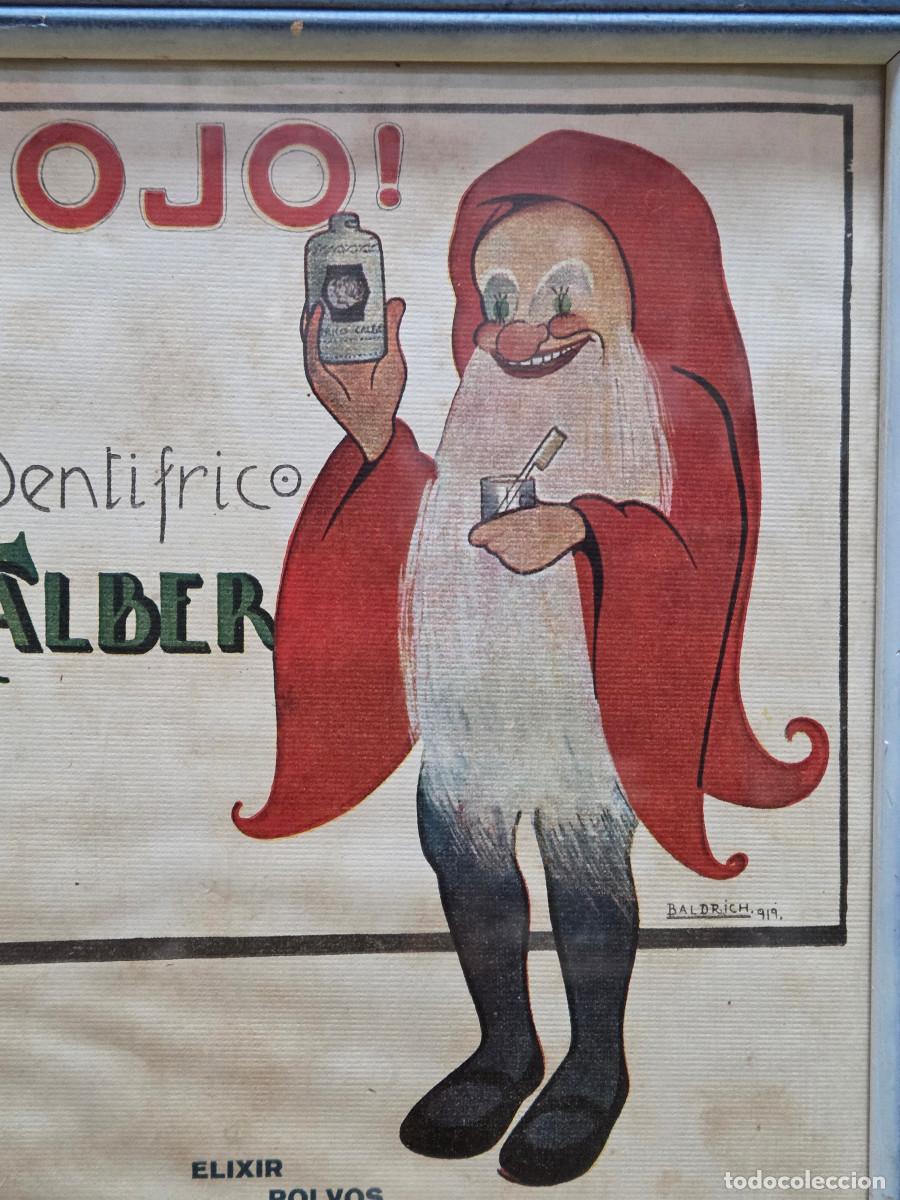 Otros objetos de arte: cuadro con cartel antiguo de pasta dentrifica - Foto 3
