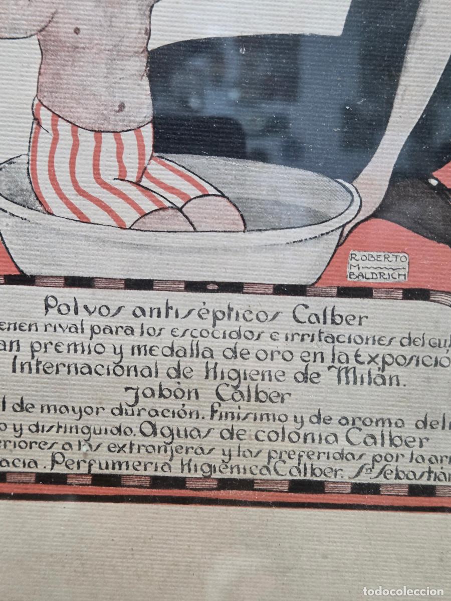 Otros objetos de arte: cuadro con cartel antiguo de polvos - Foto 4