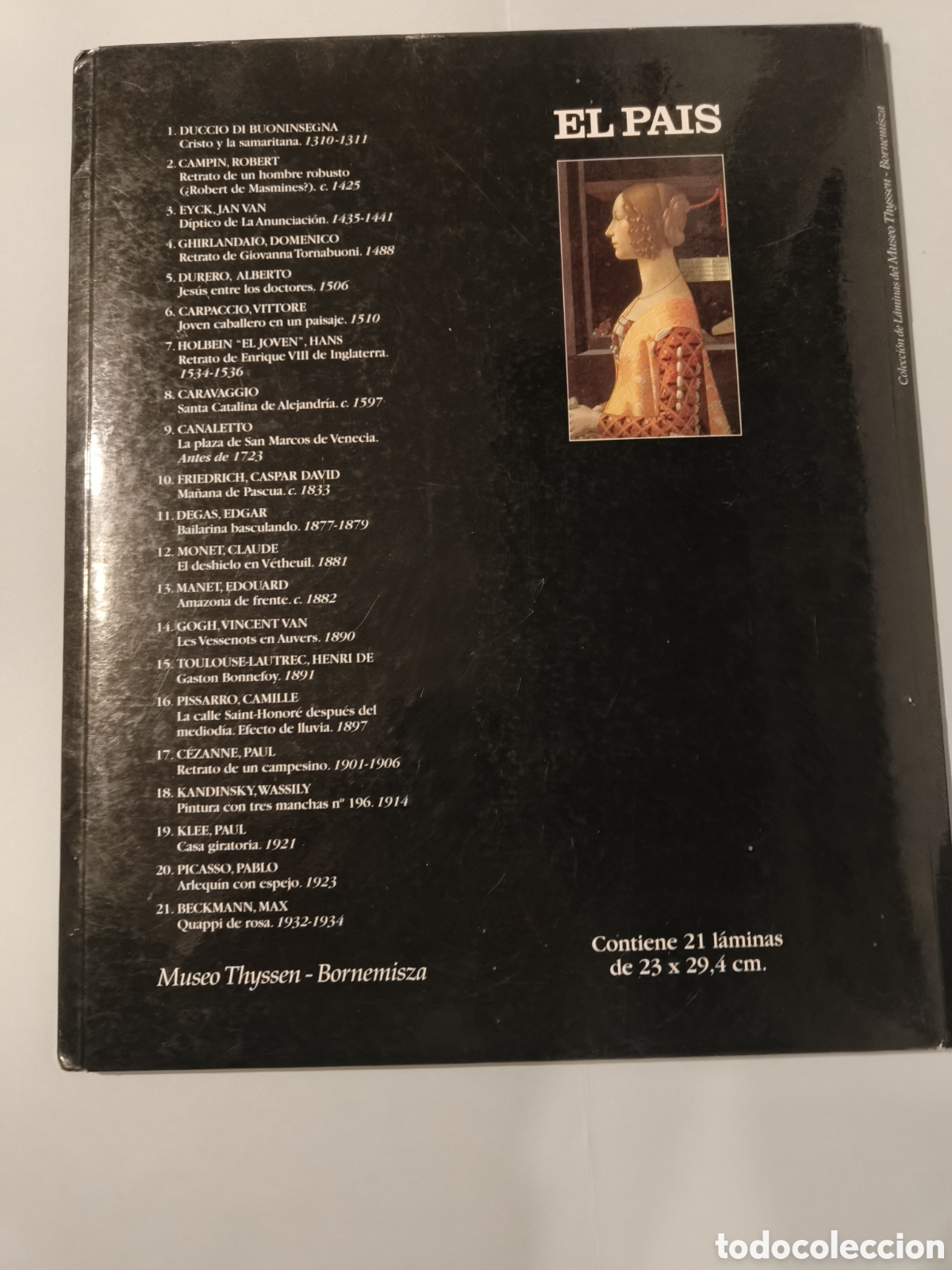 Otros objetos de arte: Colecci&oacute;n de 21 laminas del museo Thyssen bornemisza - Foto 2