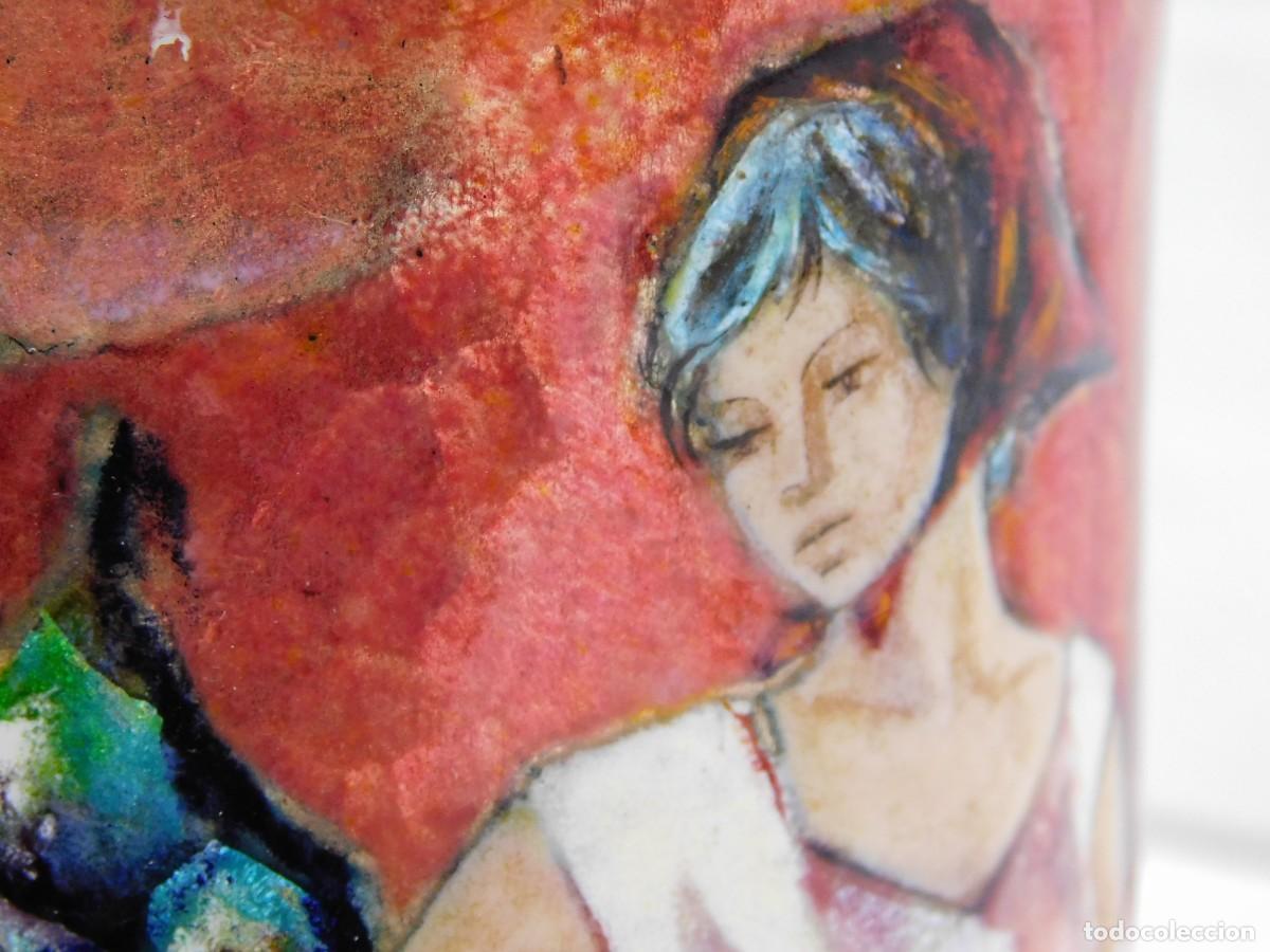 Otros objetos de arte: JARRON DE COBRE ESMALTADO - P. R. FRANCESCH - Foto 4