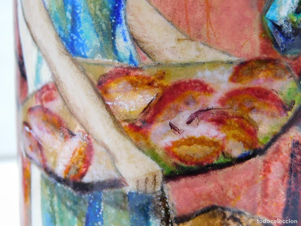 Otros objetos de arte: JARRON DE COBRE ESMALTADO - P. R. FRANCESCH - Foto 7