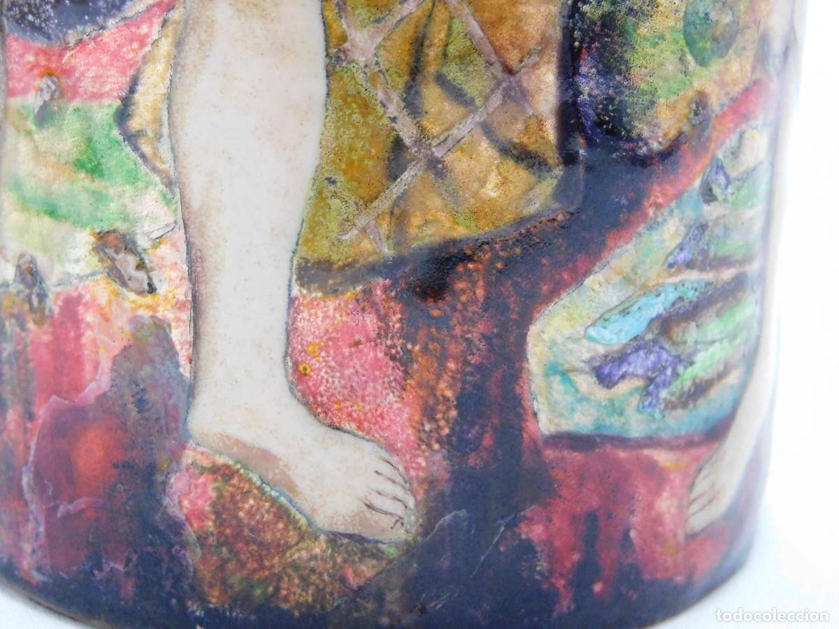 Otros objetos de arte: JARRON DE COBRE ESMALTADO - P. R. FRANCESCH - Foto 8