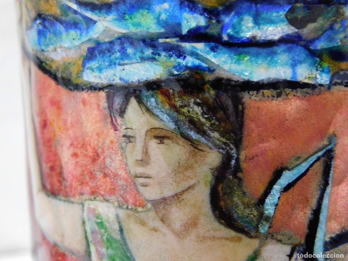 Otros objetos de arte: JARRON DE COBRE ESMALTADO - P. R. FRANCESCH - Foto 9
