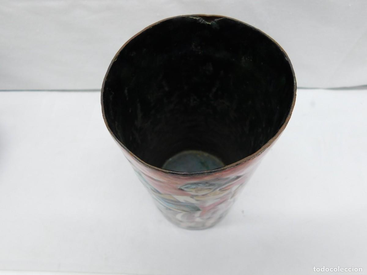 Otros objetos de arte: JARRON DE COBRE ESMALTADO - P. R. FRANCESCH - Foto 19