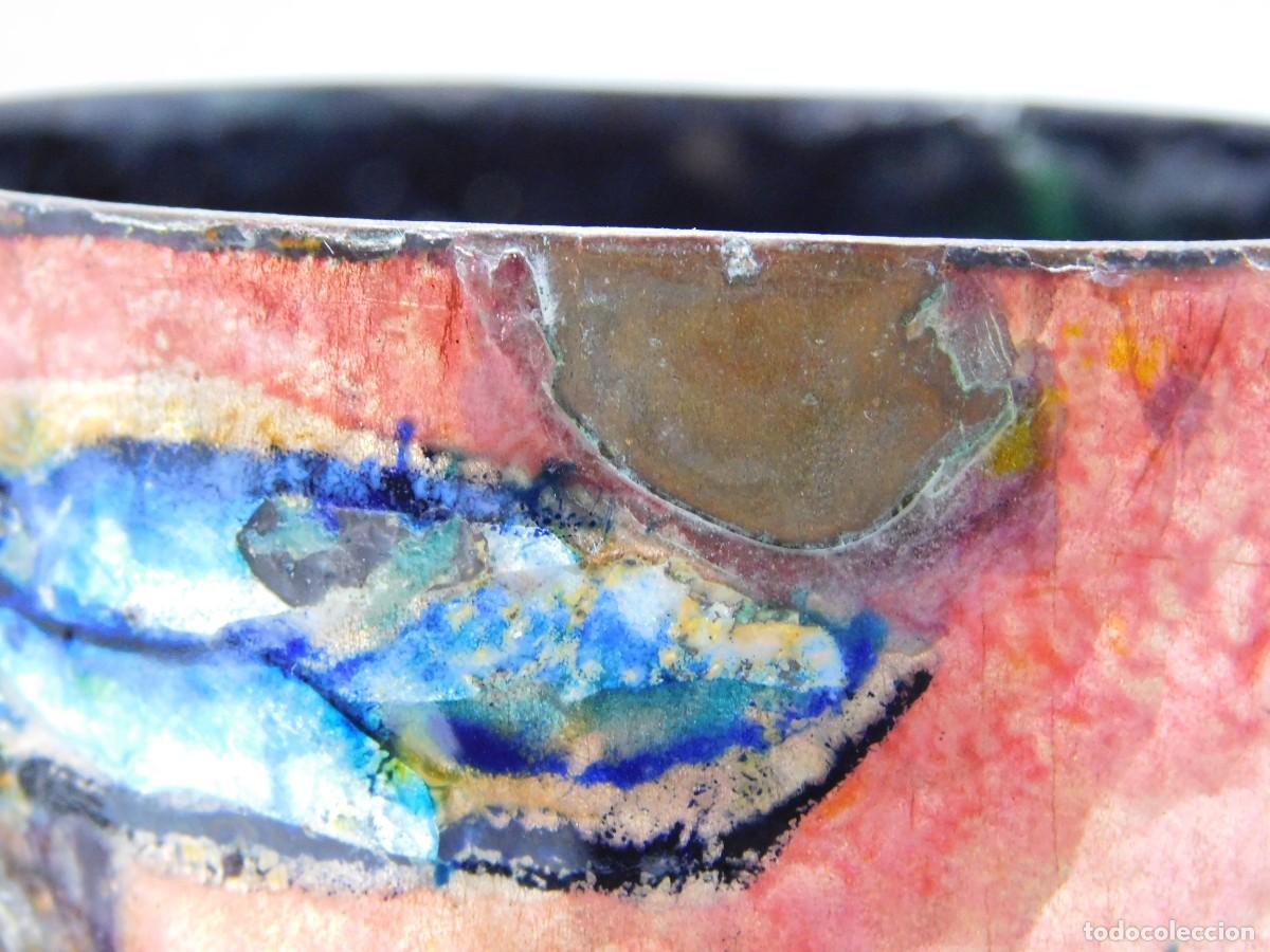 Otros objetos de arte: JARRON DE COBRE ESMALTADO - P. R. FRANCESCH - Foto 20