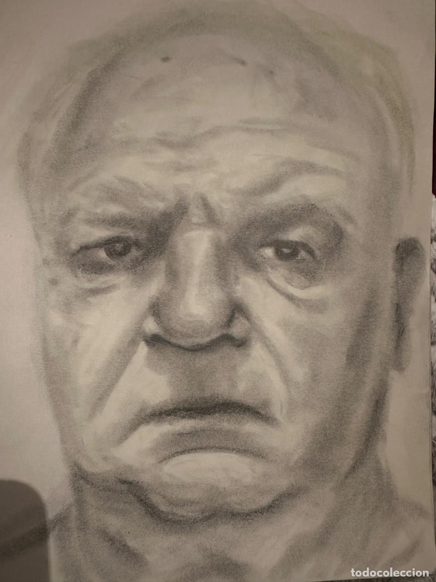 Otros objetos de arte: Retrato hombre a l&aacute;piz - Foto 1