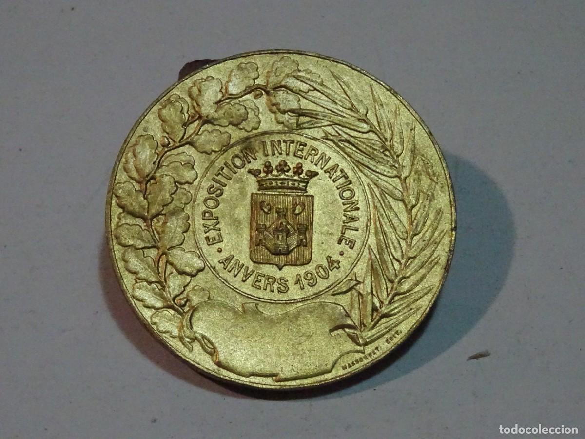 Otros objetos de arte: (M) CHAPA MEDALLA, EXPOSITION INTERNATIONALE ANVERS 1904 - Foto 1