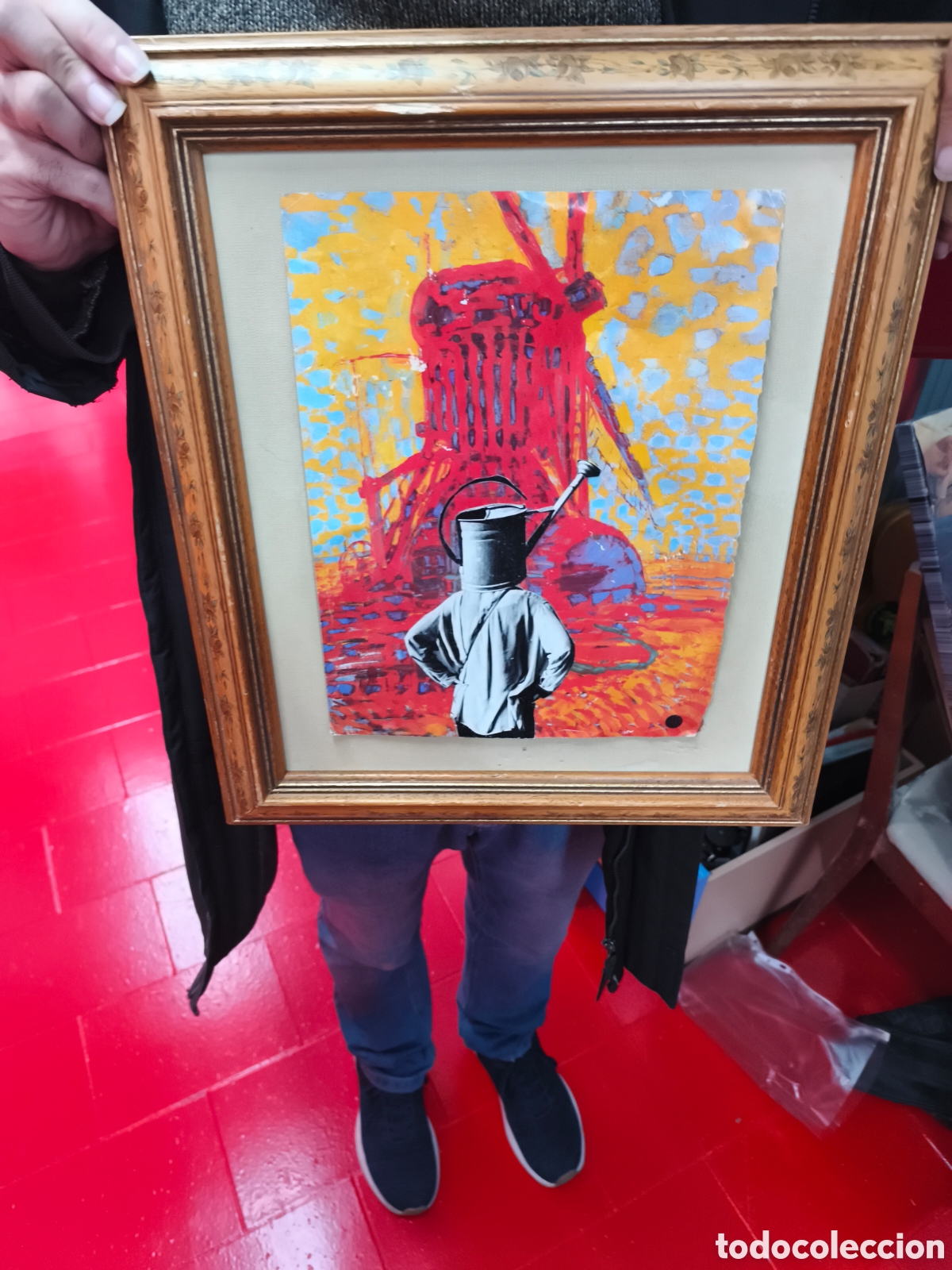 Otros objetos de arte: Collage Alejandro Gonz&aacute;lez Zapatero - Foto 1