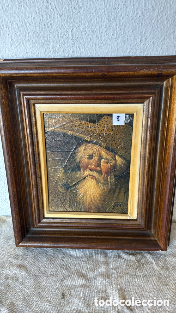 Otros objetos de arte: CUADRO ANCIANO ORIENTAL - Foto 1