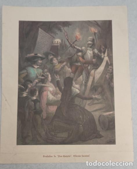 Otros objetos de arte: GRABADOS DE DON QUIJOTE EDICION FACSIMIL - Foto 1