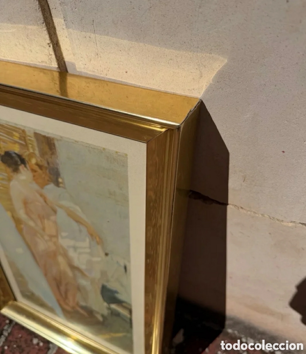 Otros objetos de arte: Cuadro La Bata Rosa- Joaqu&iacute;n Sorolla - Foto 3