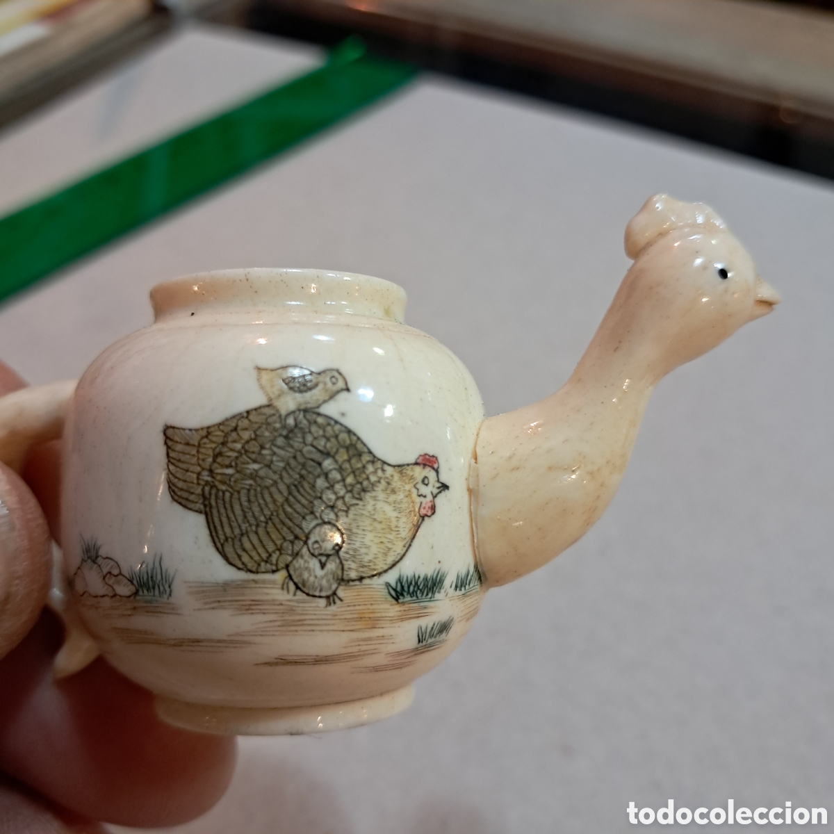Otros objetos de arte: Tetera japonesa policromada - Foto 3