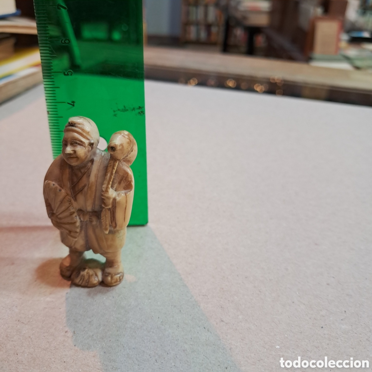 Otros objetos de arte: Netsuke japon&eacute;s en marfil - Foto 5