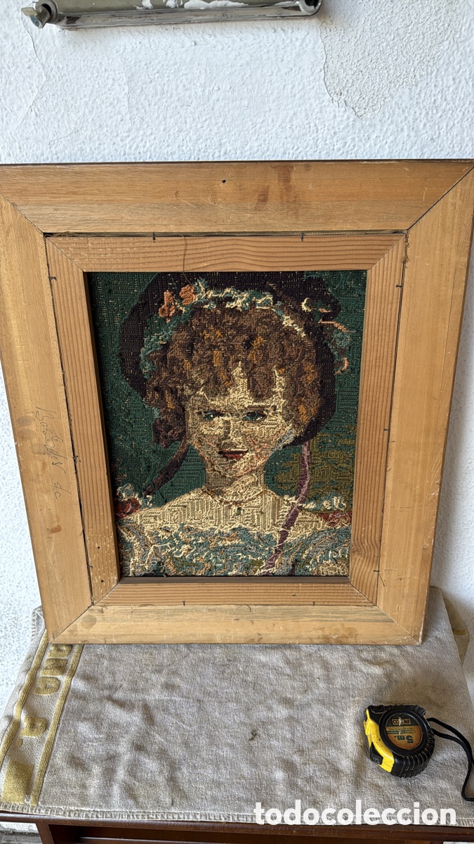 Otros objetos de arte: CUADRO PETIT PUA NI&Ntilde;A FRANCESA - Foto 4
