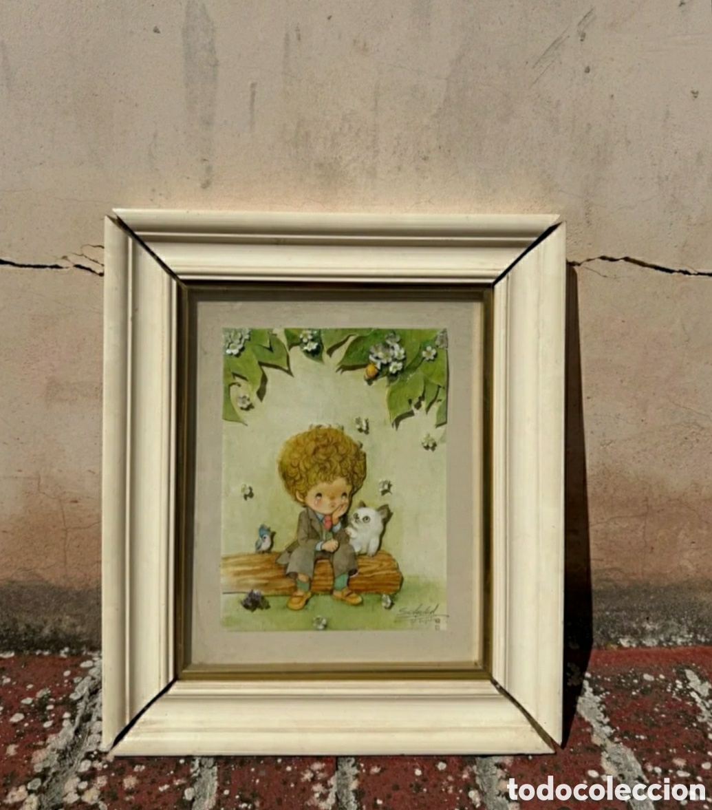 Otros objetos de arte: Cuadro Mary may de madera - Foto 1