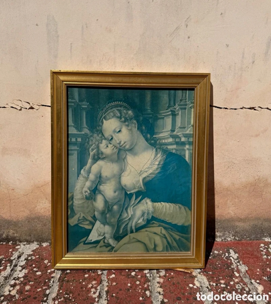 Otros objetos de arte: Cuadro La Virgen con el ni&ntilde;o - Foto 1