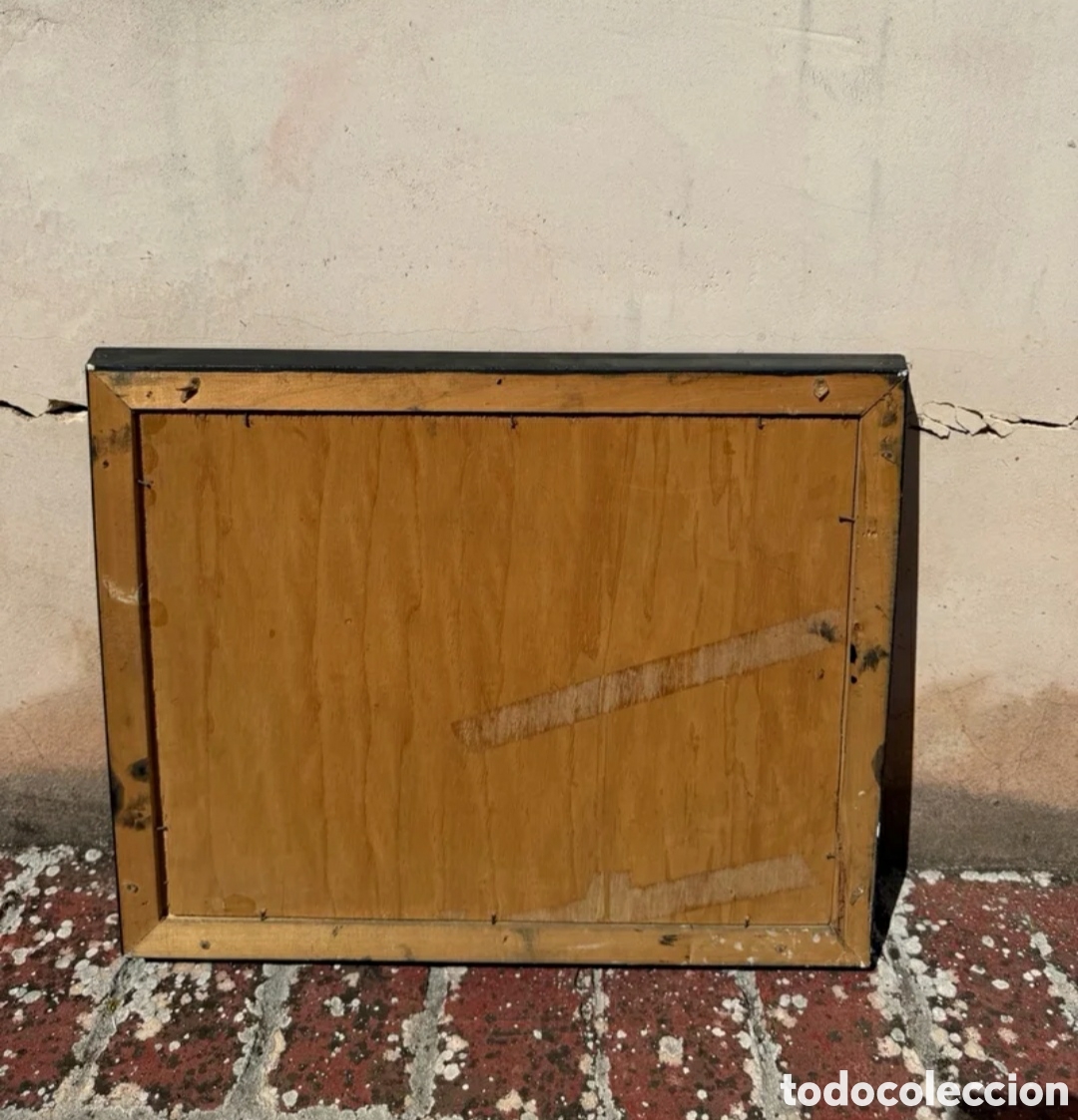 Otros objetos de arte: Cuadro antiguo paisaje rural - Foto 2