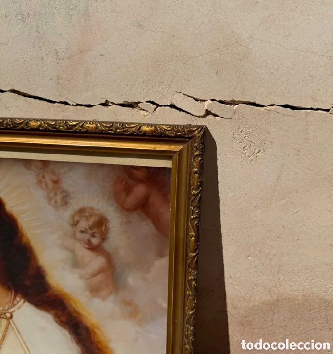 Otros objetos de arte: Cuadro Virgen El Escorial - Foto 3
