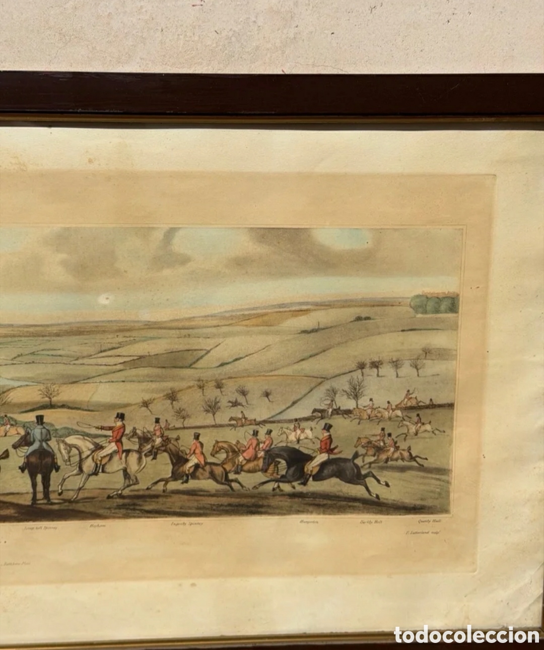 Otros objetos de arte: Cuadro antiguo Caza inglesa de Thomas Sutherland - Foto 3