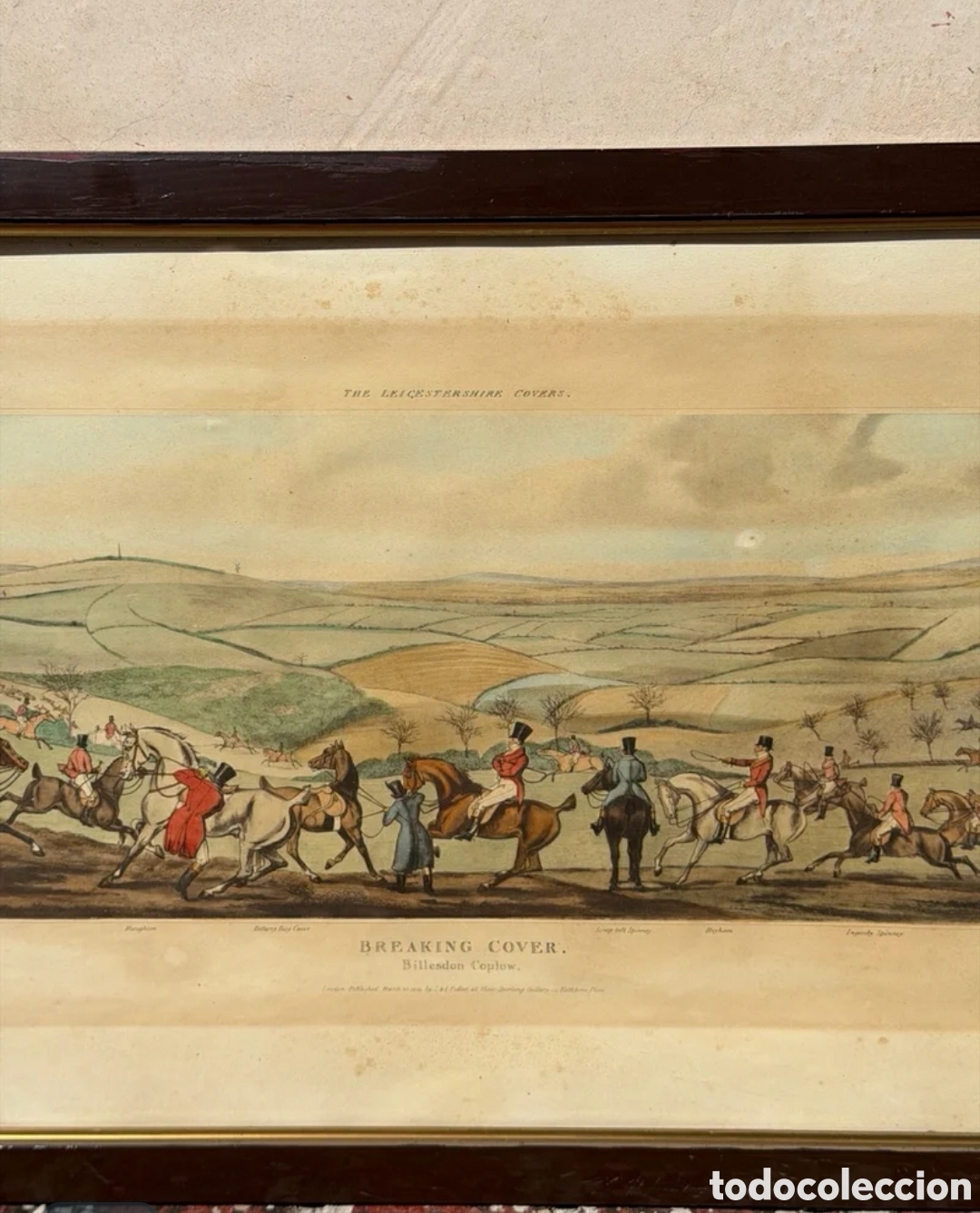 Otros objetos de arte: Cuadro antiguo Caza inglesa de Thomas Sutherland - Foto 4
