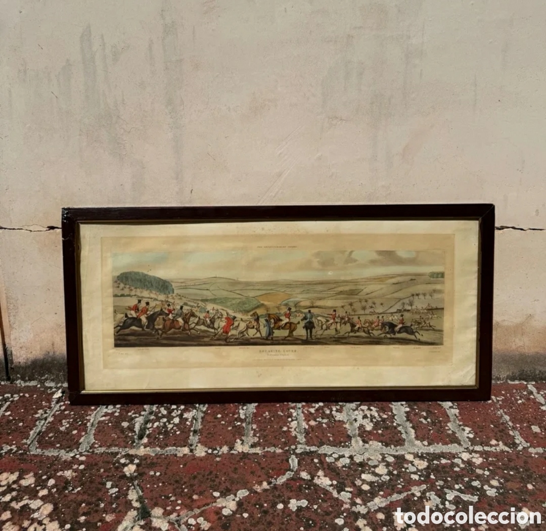 Otros objetos de arte: Cuadro antiguo Caza inglesa de Thomas Sutherland - Foto 1