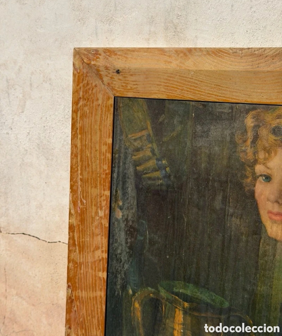 Otros objetos de arte: Cuadro antiguo de Francisco Ribera G&oacute;mez - Foto 4