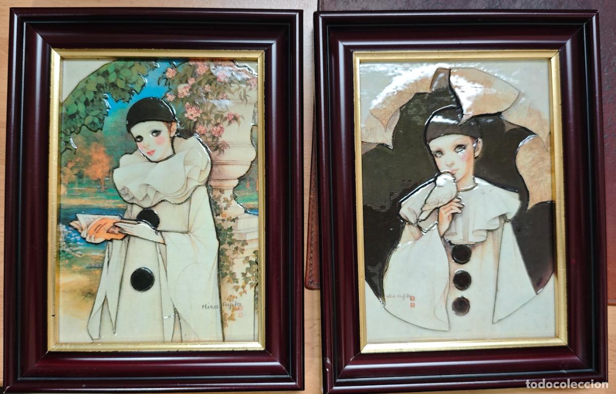 Otros objetos de arte: DOS DIBUJOS EN RELIEVE ARLEQUIN - Foto 1