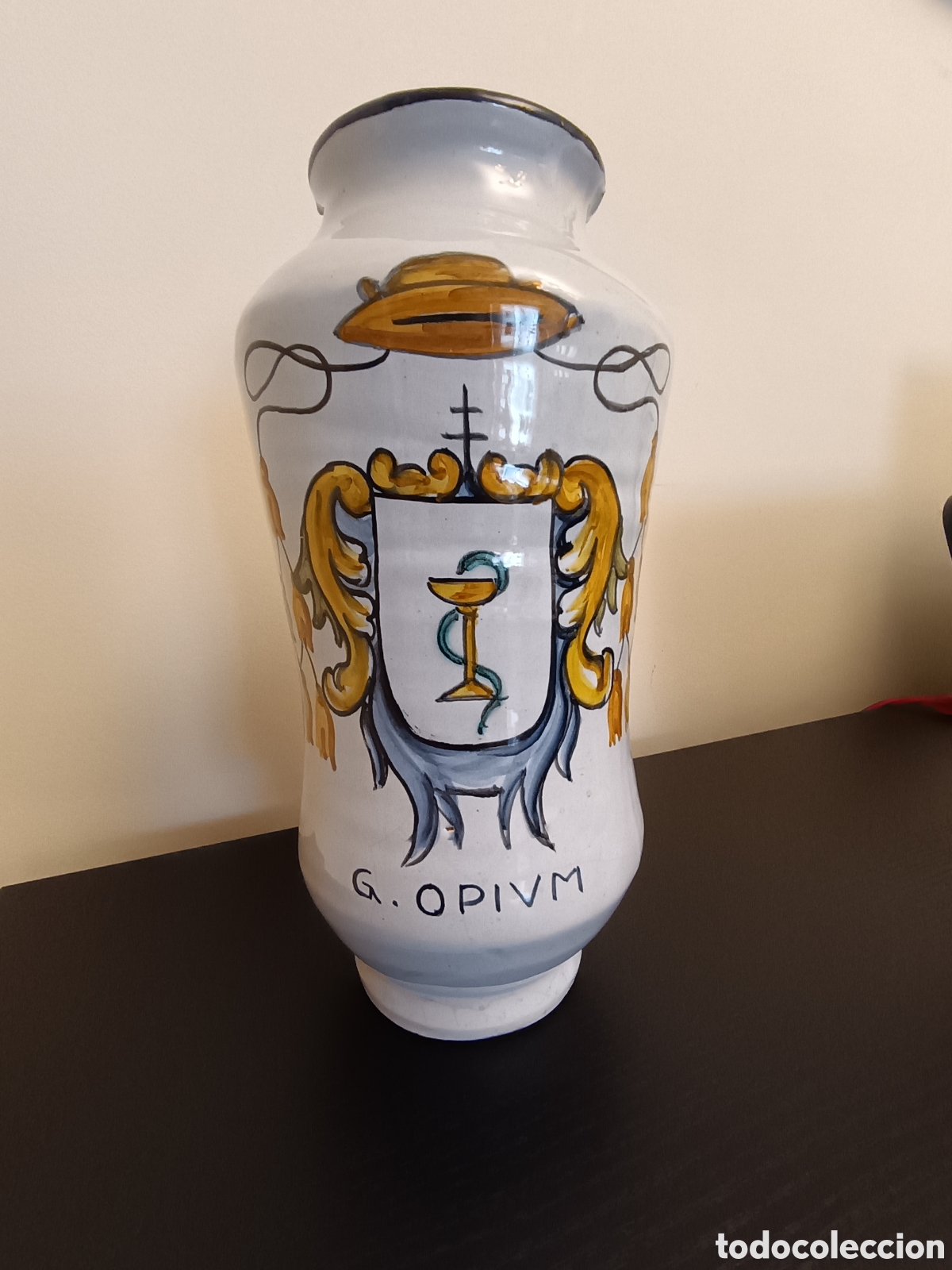 Otros objetos de arte: Albarelo de cer&aacute;mica de Talavera - Foto 1