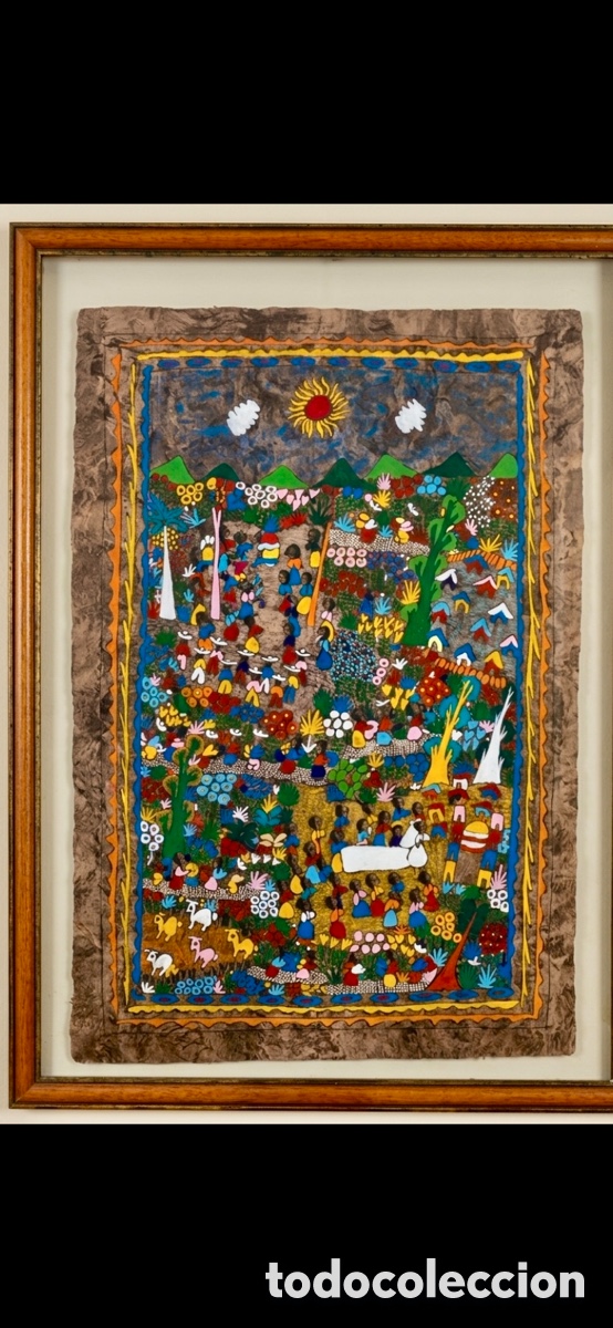 Otros objetos de arte: Procesi&oacute;n: Arte amate mexicano - Foto 1