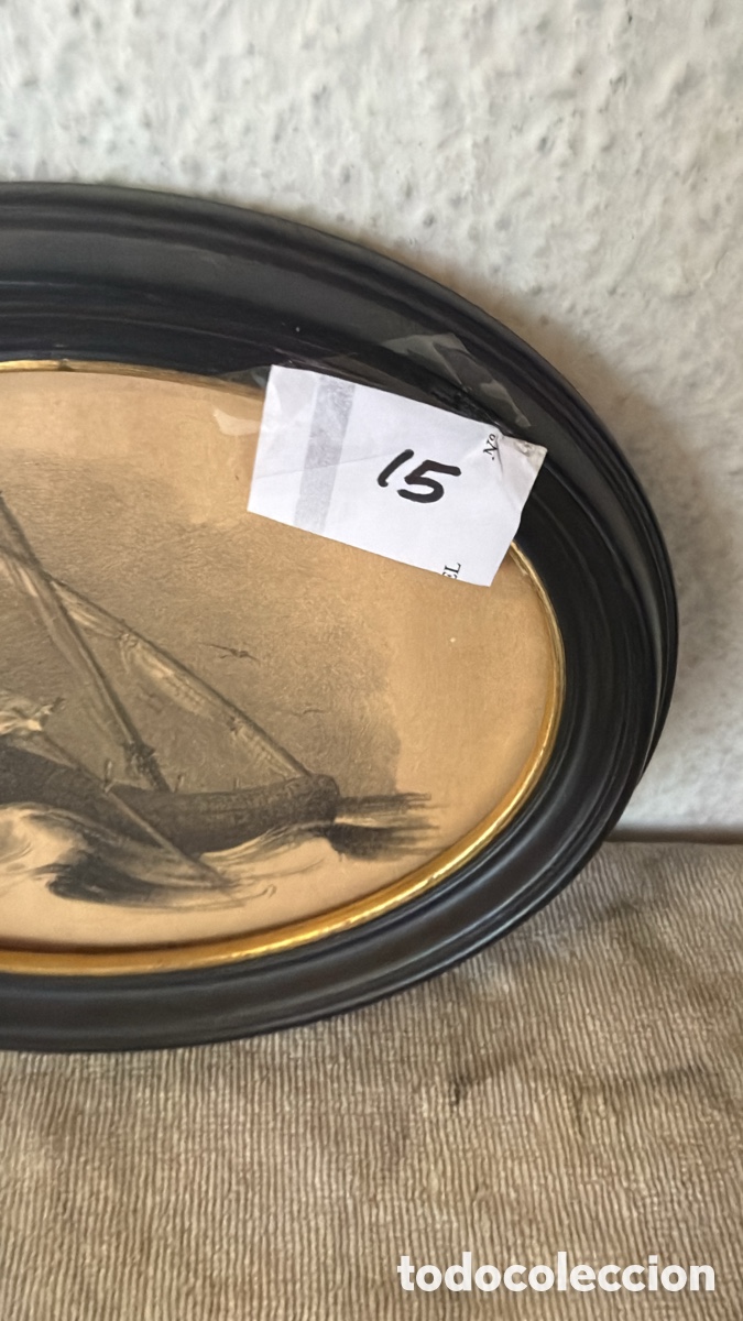 Otros objetos de arte: PEQUE&Ntilde;O GRABADO EN &Oacute;VALO - Foto 3