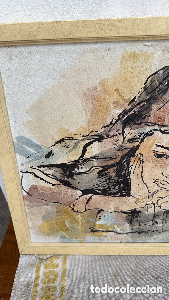 Otros objetos de arte: CUADRO NI&Ntilde;A T&Eacute;CNICA MIXTA - Foto 2